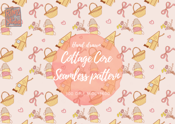 Download Cottage Core Seamless Pattern - Cottage core Collection