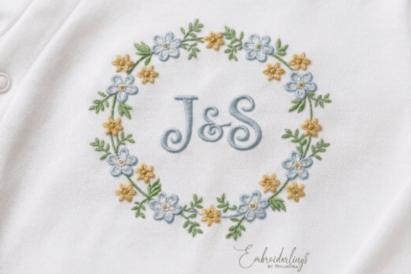 Download Baby Monogram Frame Embroidery Designs - Premium Resources