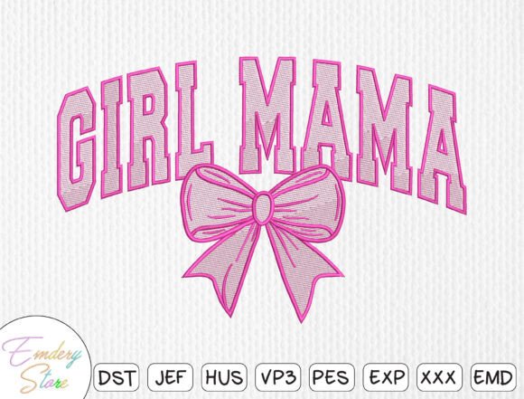 Download Mother Day, Girl Mama Embroidery Design - Girl Collection