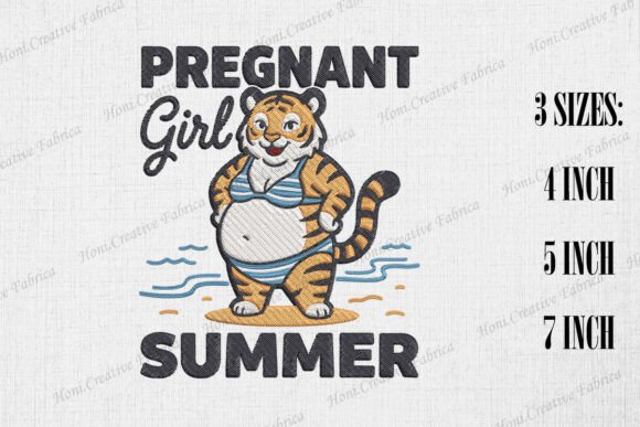 Download Pregnant Girl Summer Mama Tiger - Girl Collection