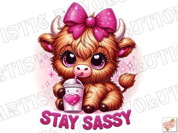 Download Baby Highland Cow Png - Sassy Girly Png - Girl Collection
