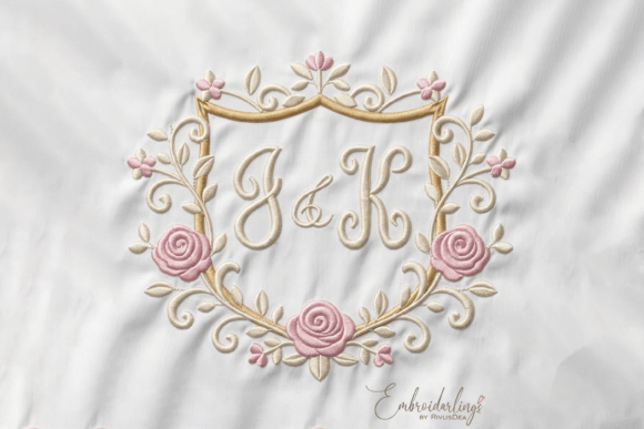 Download Floral Monogram Frame Embroidery Designs - Monogram frame Collection