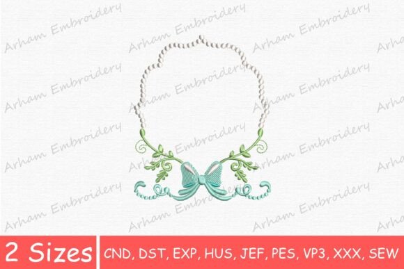 Download Elegant Beaded Monogram Frame - Premium Bundle