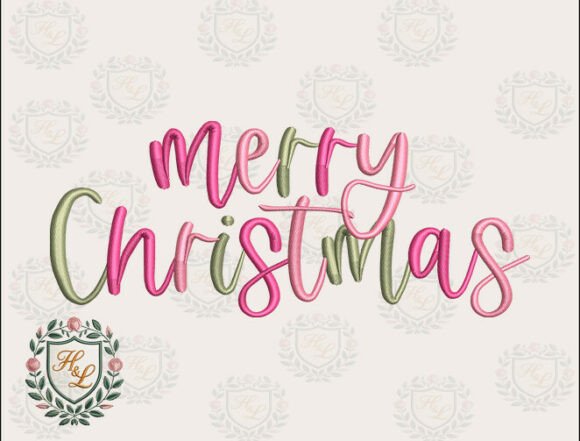 Download Girly Merry Christmas Embroidery Files - Girl Collection