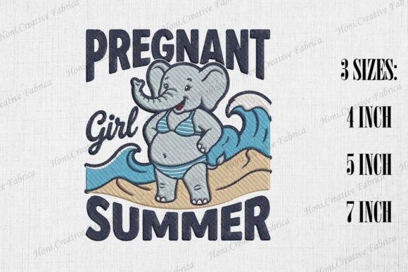 Download Pregnant Girl Summer Mama Elephant - Girl Collection