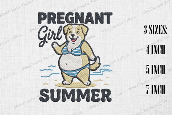 Download Pregnant Girl Summer Mama Dog - Girl Collection
