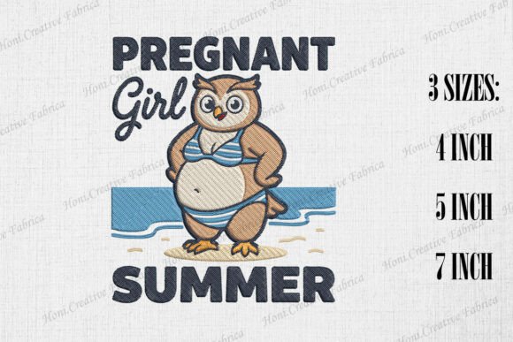Download Pregnant Girl Summer Mama Owl - Girl Collection