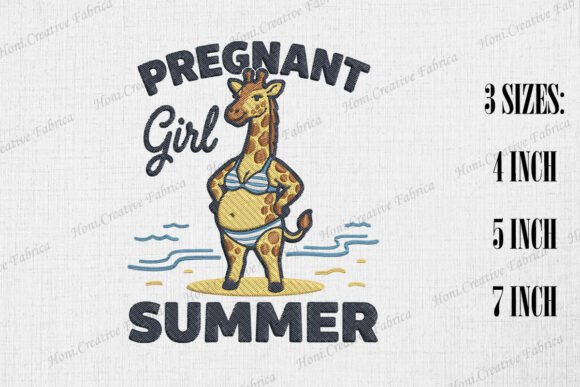 Download Pregnant Girl Summer Mama Giraffe - Girl Collection