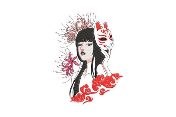 Download Japanese Kitsune Mask Girl - Girl Collection