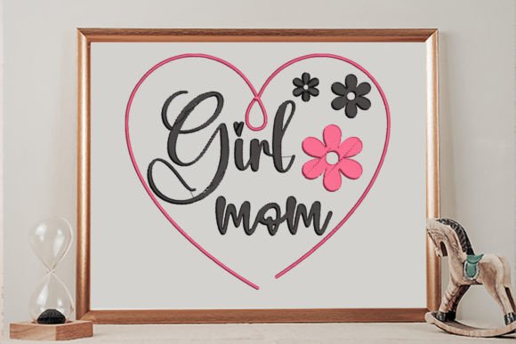Download Girl Mom Heart Flower - Girl Collection